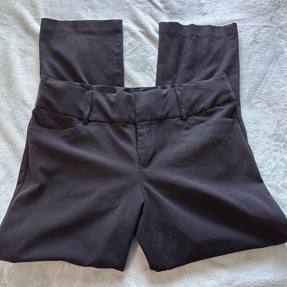 Women's 10 Petite Apt. 9 Magic Waist Tummy Control Black Bootcut Dress Pants - Picture 2 of 8